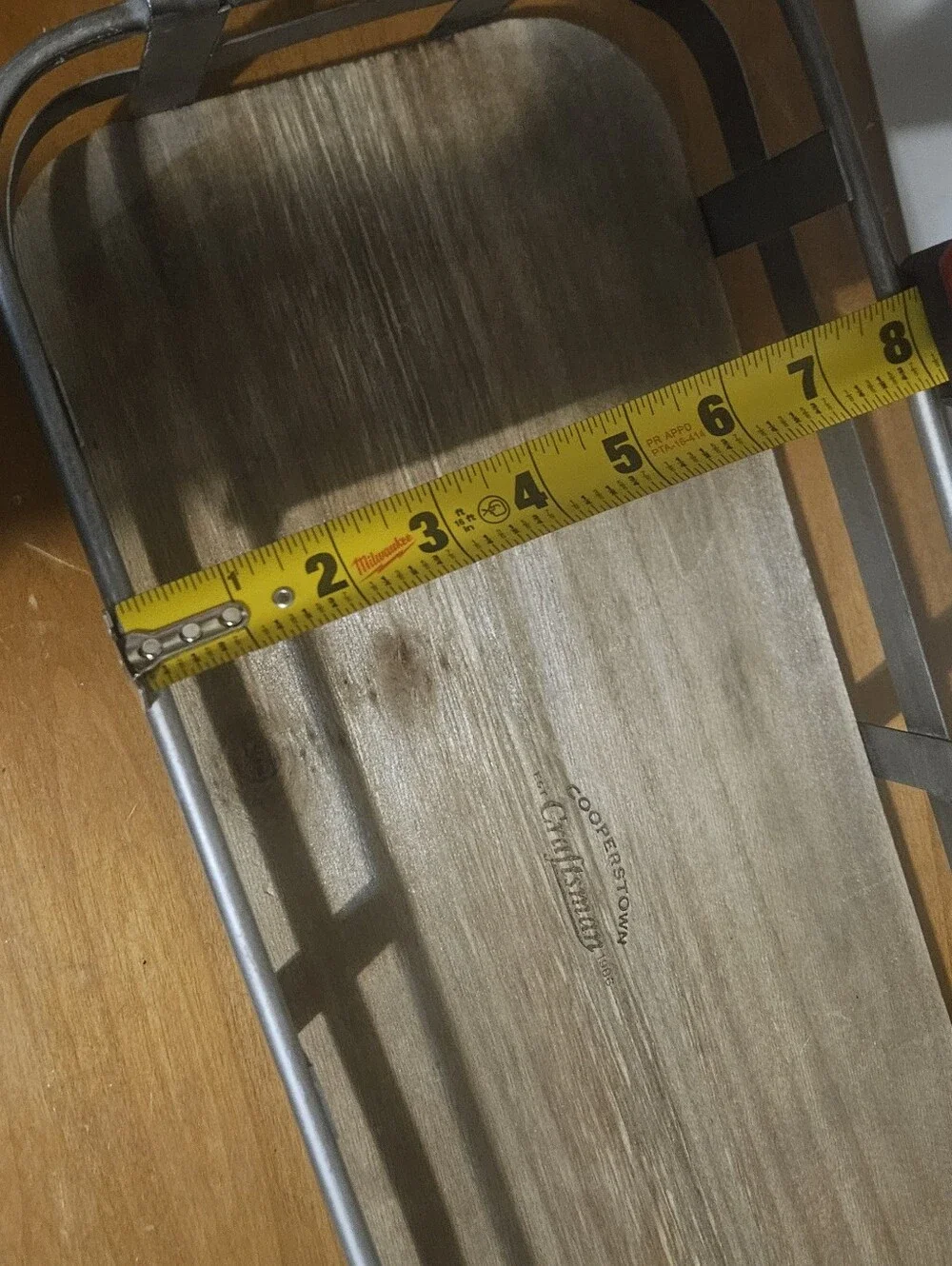 Cooperstown Wooden Serving Tray with Metal Frame